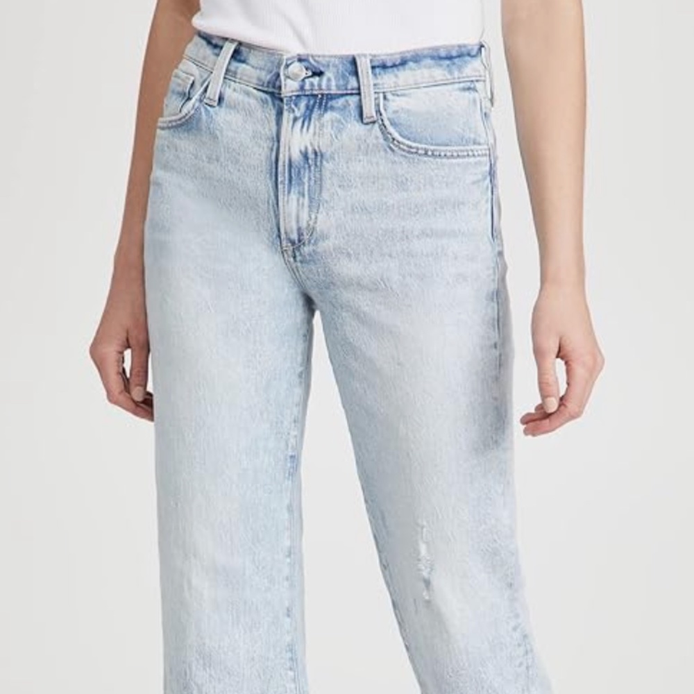 Joe's Jeans Blake Destructed Hem Wide Leg Crop in Nepenthe